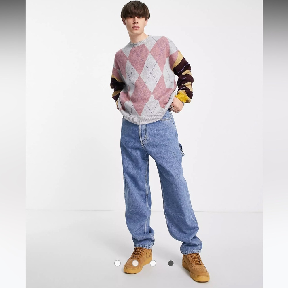 ASOS argyle sweater